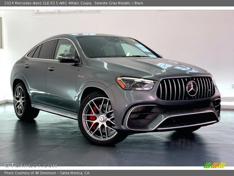 Selenite Gray Metallic / Black 2024 Mercedes-Benz GLE 63 S AMG 4Matic Coupe