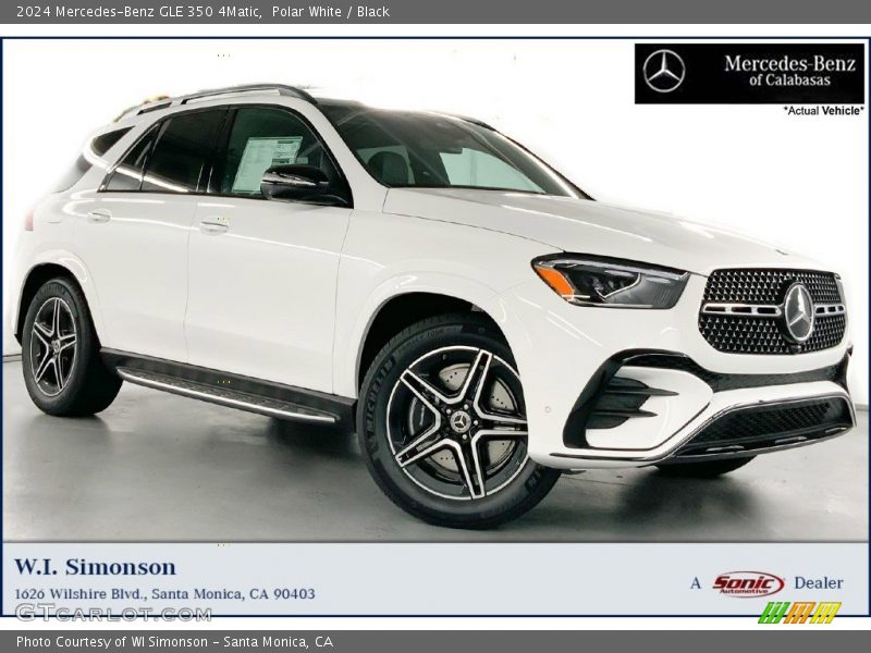 Polar White / Black 2024 Mercedes-Benz GLE 350 4Matic