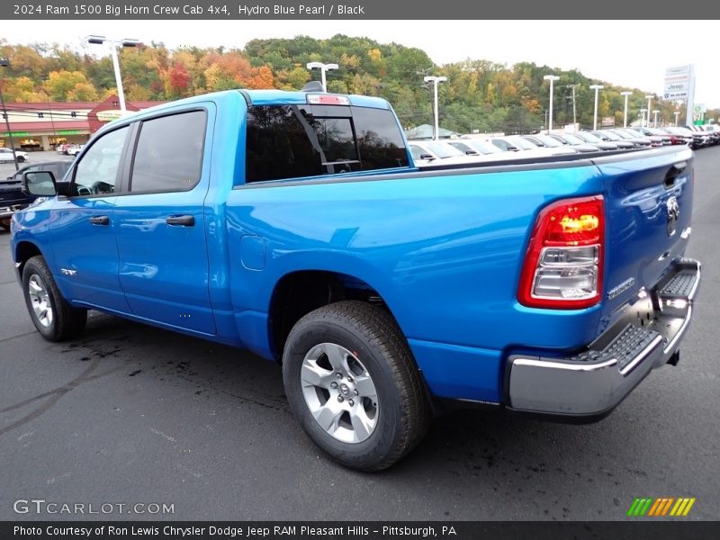 Hydro Blue Pearl / Black 2024 Ram 1500 Big Horn Crew Cab 4x4