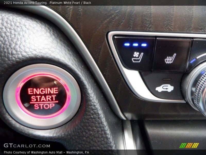 Platinum White Pearl / Black 2021 Honda Accord Touring