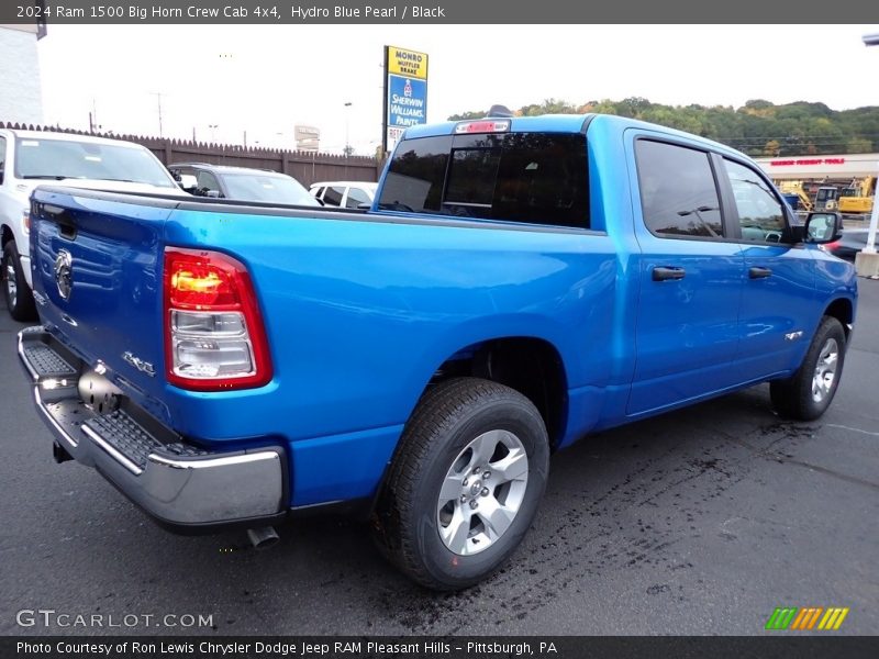 Hydro Blue Pearl / Black 2024 Ram 1500 Big Horn Crew Cab 4x4