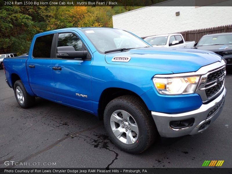 Hydro Blue Pearl / Black 2024 Ram 1500 Big Horn Crew Cab 4x4