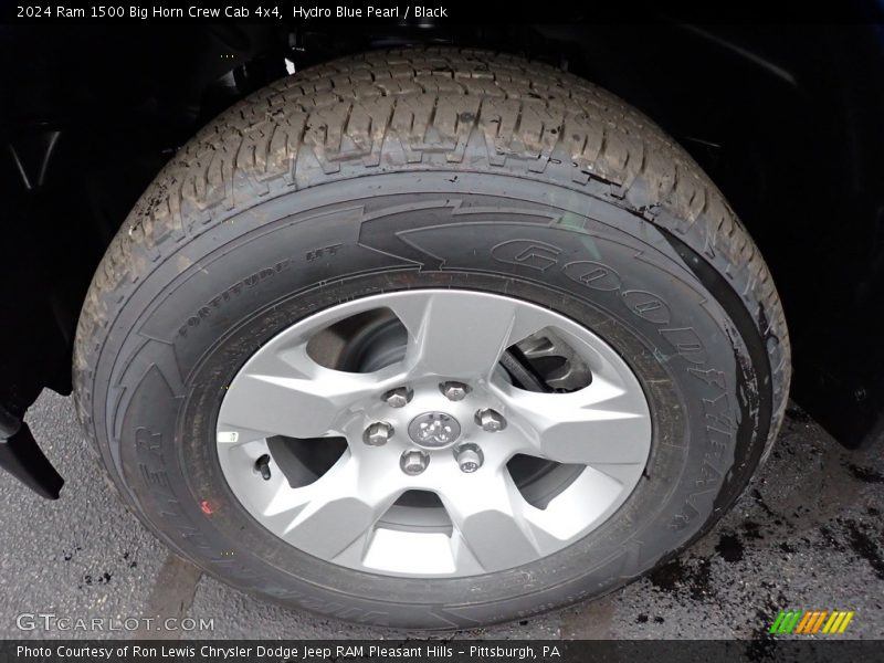 Hydro Blue Pearl / Black 2024 Ram 1500 Big Horn Crew Cab 4x4