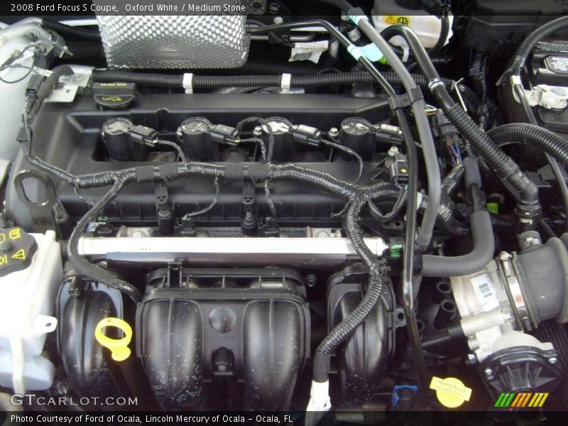 Oxford White / Medium Stone 2008 Ford Focus S Coupe