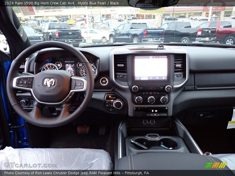 Hydro Blue Pearl / Black 2024 Ram 1500 Big Horn Crew Cab 4x4