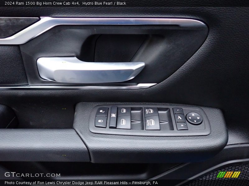 Hydro Blue Pearl / Black 2024 Ram 1500 Big Horn Crew Cab 4x4