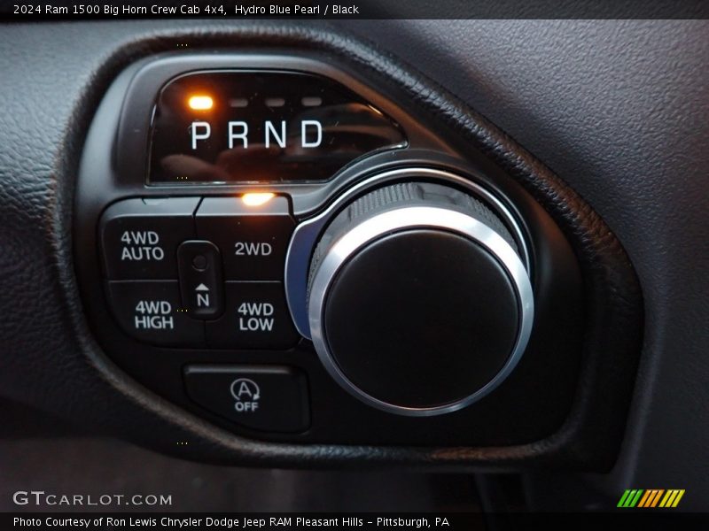 Hydro Blue Pearl / Black 2024 Ram 1500 Big Horn Crew Cab 4x4