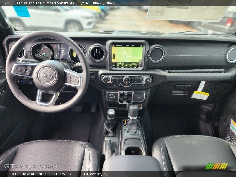Black / Black 2023 Jeep Wrangler Unlimited Sahara 4XE Hybrid