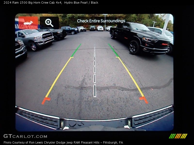 Hydro Blue Pearl / Black 2024 Ram 1500 Big Horn Crew Cab 4x4