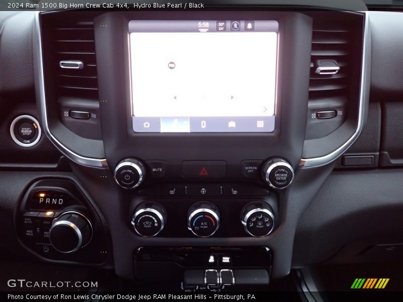 Hydro Blue Pearl / Black 2024 Ram 1500 Big Horn Crew Cab 4x4