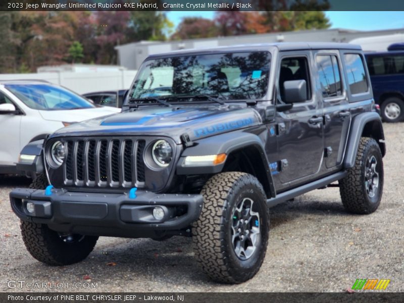 Front 3/4 View of 2023 Wrangler Unlimited Rubicon 4XE Hybrid