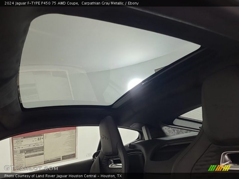 Sunroof of 2024 F-TYPE P450 75 AWD Coupe