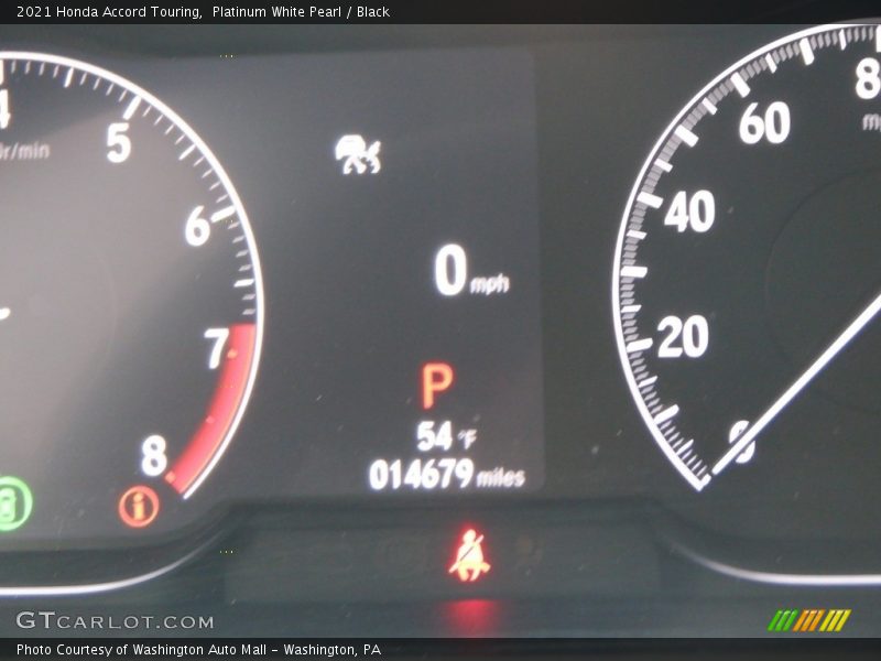 Platinum White Pearl / Black 2021 Honda Accord Touring