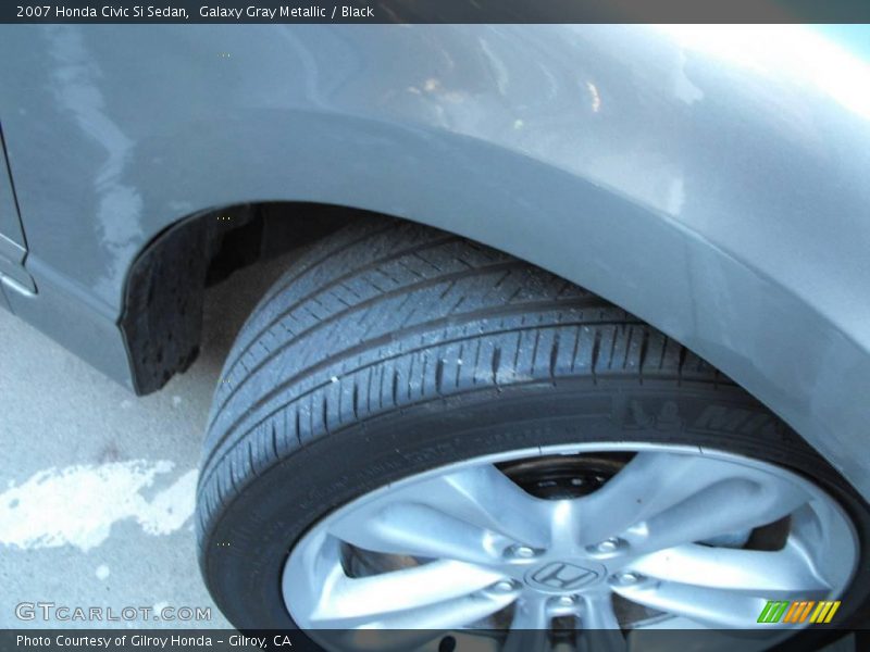 Galaxy Gray Metallic / Black 2007 Honda Civic Si Sedan