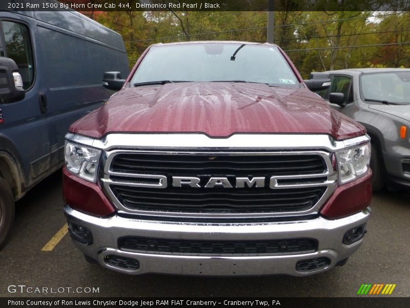 Delmonico Red Pearl / Black 2021 Ram 1500 Big Horn Crew Cab 4x4