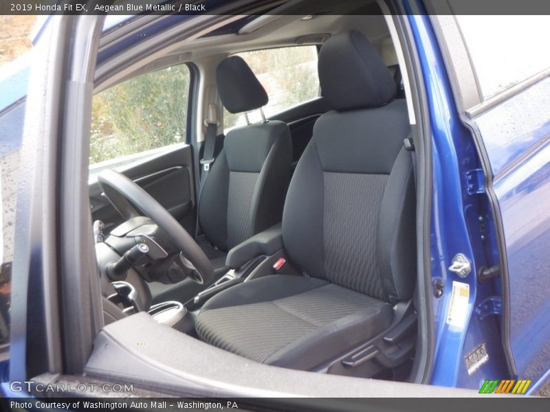 Aegean Blue Metallic / Black 2019 Honda Fit EX