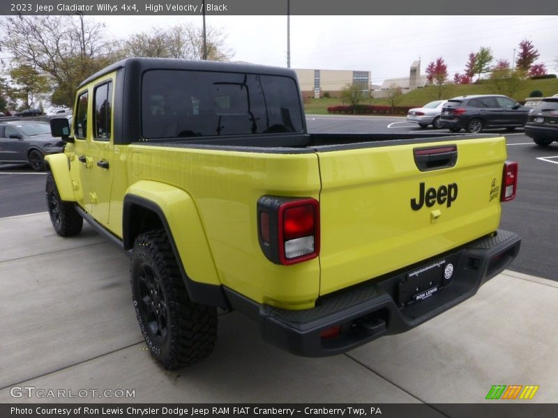 High Velocity / Black 2023 Jeep Gladiator Willys 4x4