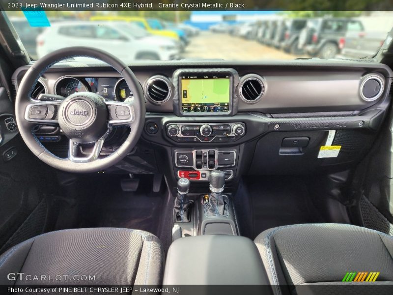 Dashboard of 2023 Wrangler Unlimited Rubicon 4XE Hybrid