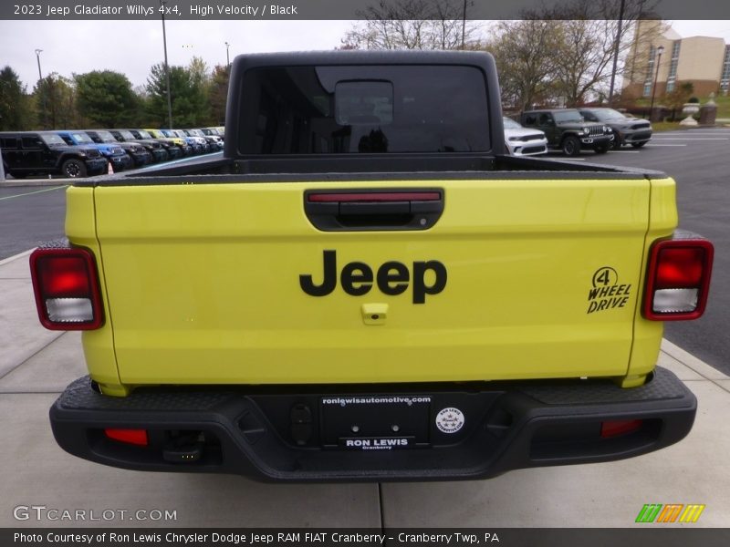 High Velocity / Black 2023 Jeep Gladiator Willys 4x4