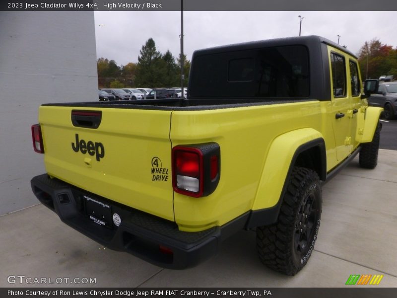High Velocity / Black 2023 Jeep Gladiator Willys 4x4