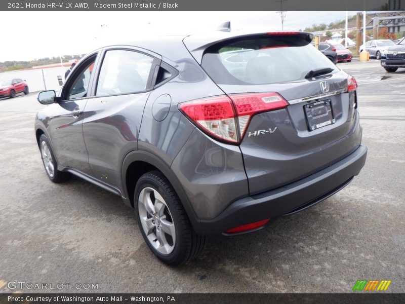 Modern Steel Metallic / Black 2021 Honda HR-V LX AWD