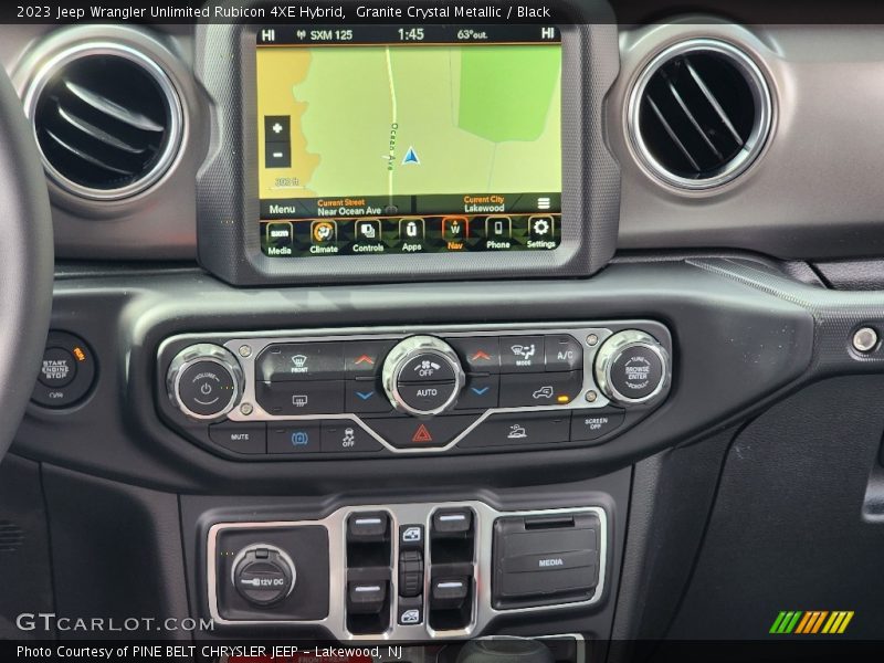 Controls of 2023 Wrangler Unlimited Rubicon 4XE Hybrid