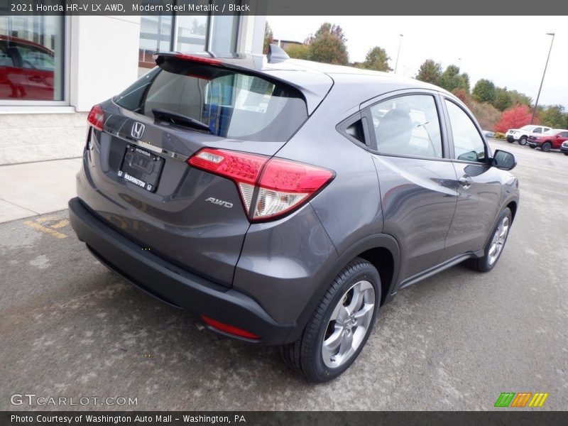 Modern Steel Metallic / Black 2021 Honda HR-V LX AWD