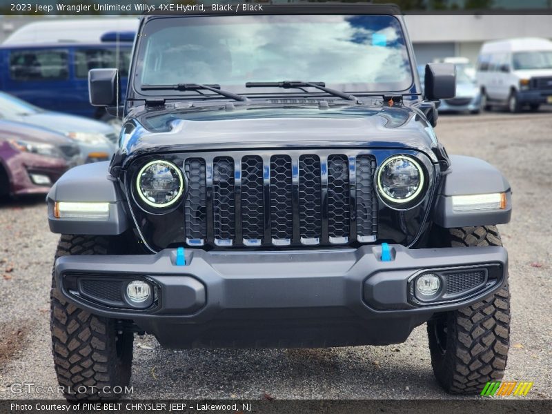 Black / Black 2023 Jeep Wrangler Unlimited Willys 4XE Hybrid