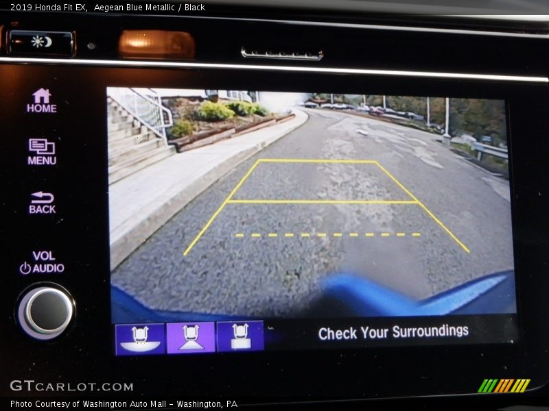Aegean Blue Metallic / Black 2019 Honda Fit EX