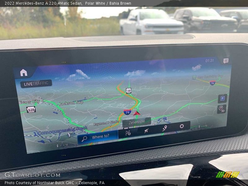 Navigation of 2022 A 220 4Matic Sedan