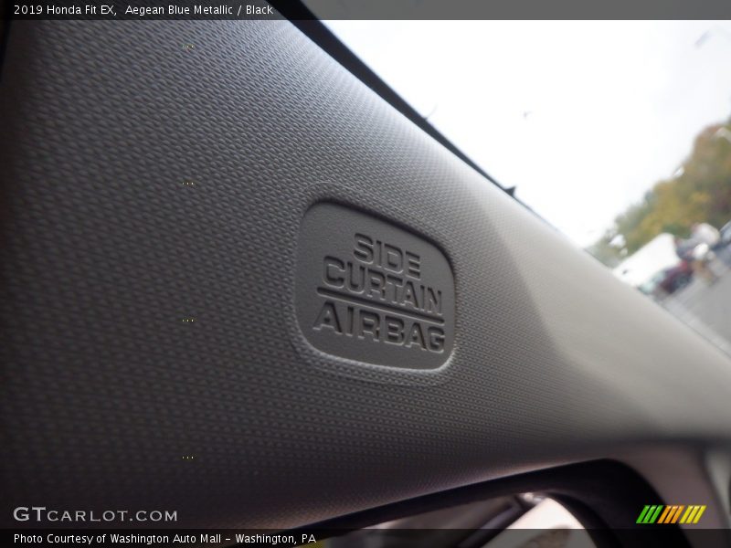 Aegean Blue Metallic / Black 2019 Honda Fit EX