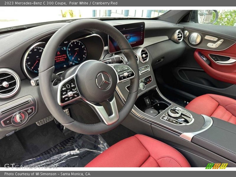  2023 C 300 Coupe Cranberry Red Interior