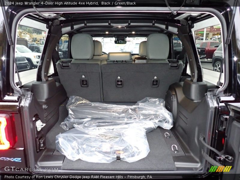 Black / Green/Black 2024 Jeep Wrangler 4-Door High Altitude 4xe Hybrid