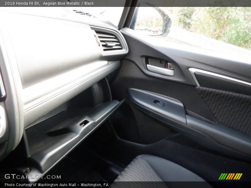 Aegean Blue Metallic / Black 2019 Honda Fit EX