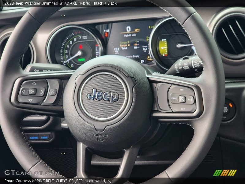 Black / Black 2023 Jeep Wrangler Unlimited Willys 4XE Hybrid