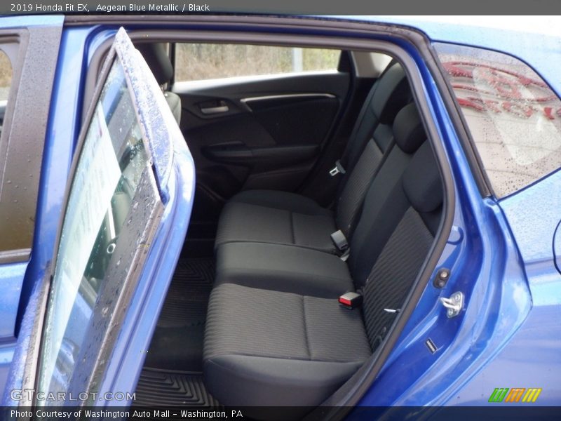 Aegean Blue Metallic / Black 2019 Honda Fit EX