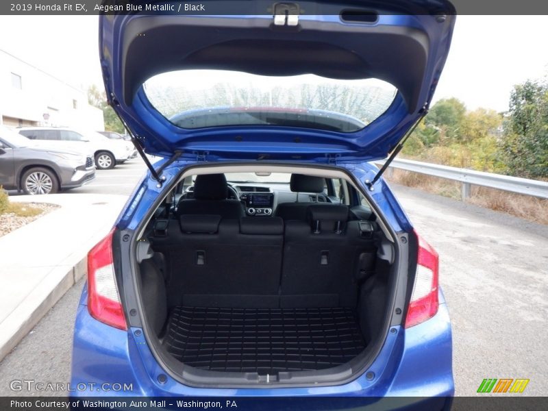 Aegean Blue Metallic / Black 2019 Honda Fit EX
