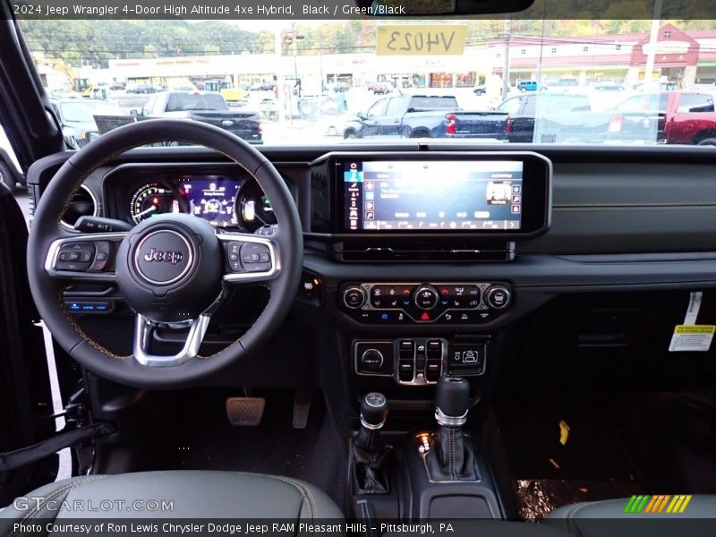 Dashboard of 2024 Wrangler 4-Door High Altitude 4xe Hybrid