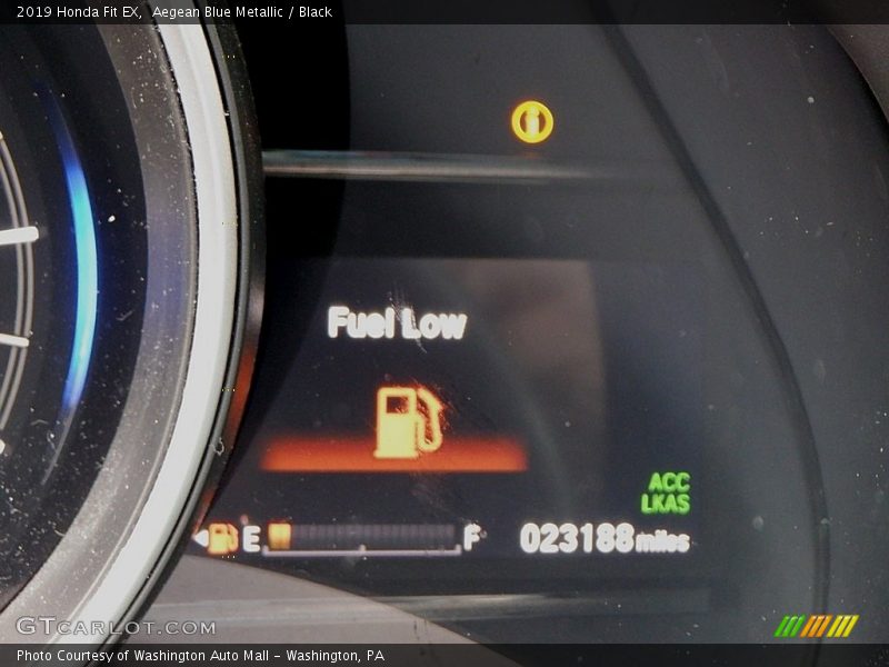 Aegean Blue Metallic / Black 2019 Honda Fit EX
