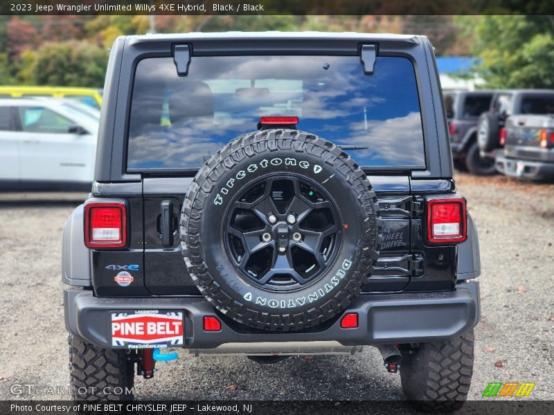Black / Black 2023 Jeep Wrangler Unlimited Willys 4XE Hybrid