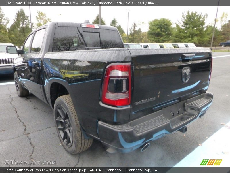 Diamond Black Crystal Pearl / Black 2024 Ram 1500 Laramie Night Edition Crew Cab 4x4