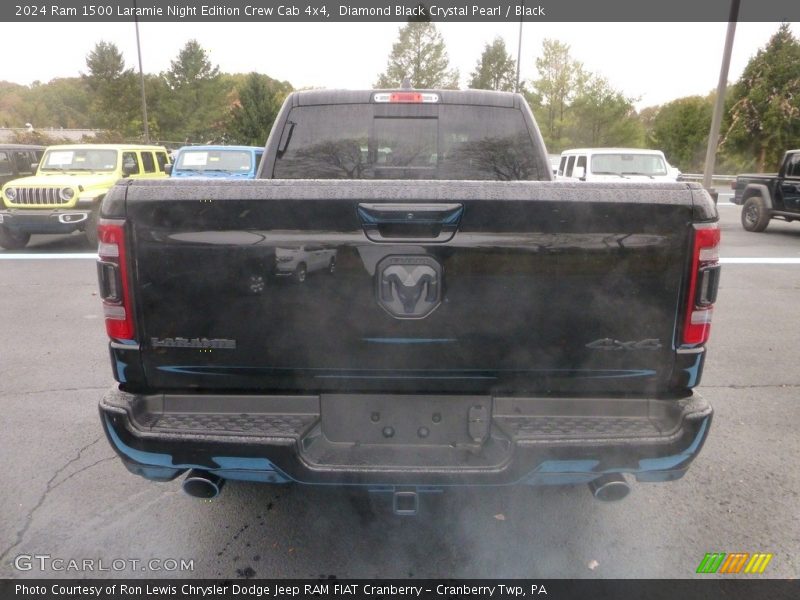 Diamond Black Crystal Pearl / Black 2024 Ram 1500 Laramie Night Edition Crew Cab 4x4