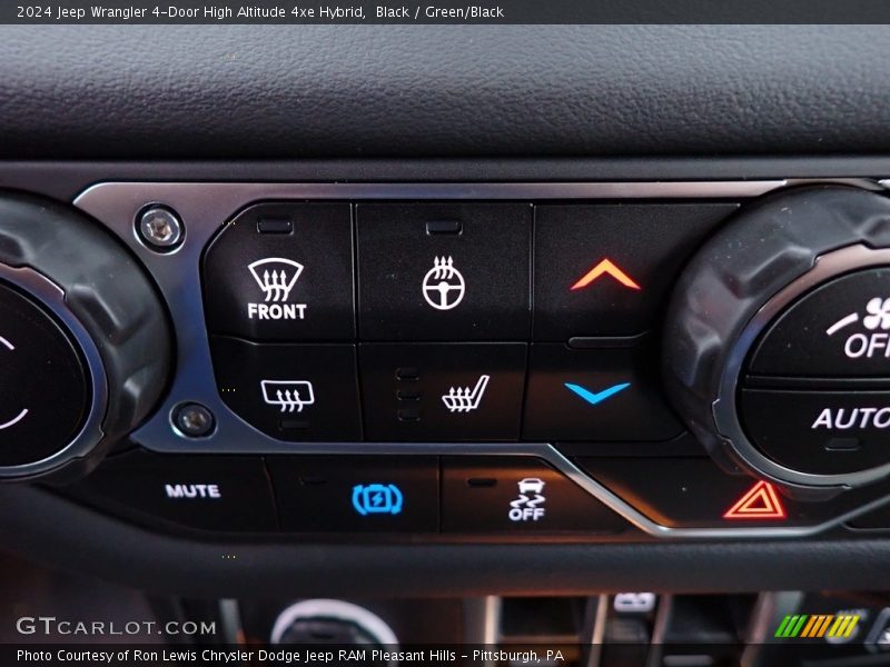 Black / Green/Black 2024 Jeep Wrangler 4-Door High Altitude 4xe Hybrid