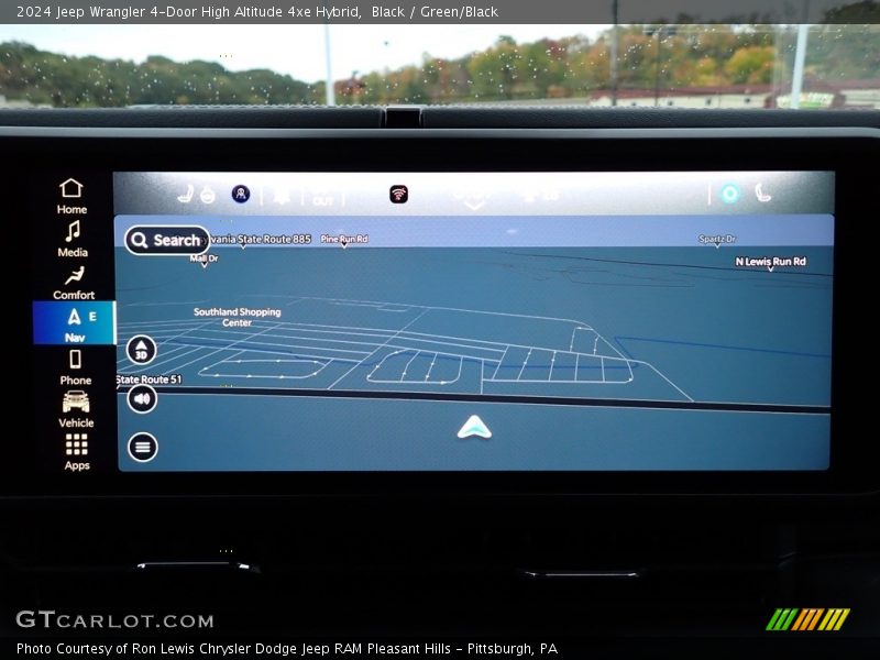 Black / Green/Black 2024 Jeep Wrangler 4-Door High Altitude 4xe Hybrid