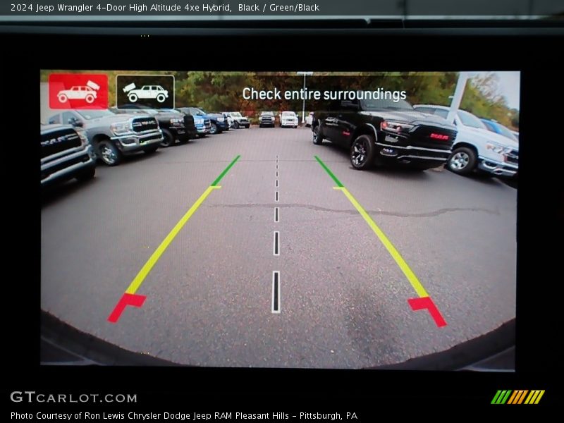 Black / Green/Black 2024 Jeep Wrangler 4-Door High Altitude 4xe Hybrid