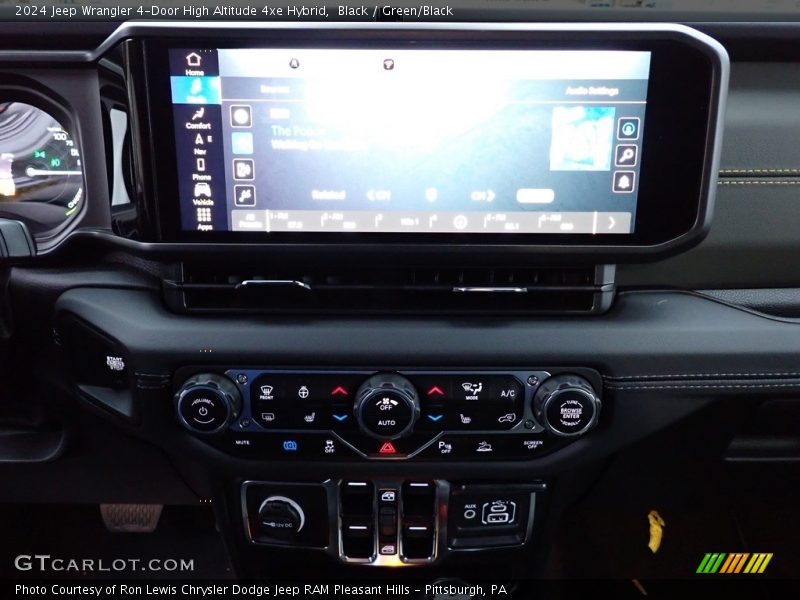 Black / Green/Black 2024 Jeep Wrangler 4-Door High Altitude 4xe Hybrid