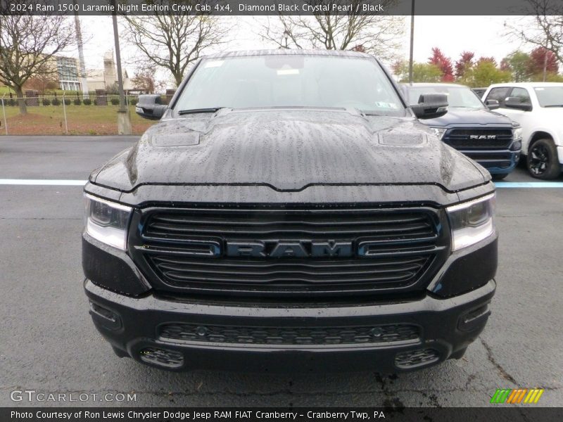Diamond Black Crystal Pearl / Black 2024 Ram 1500 Laramie Night Edition Crew Cab 4x4