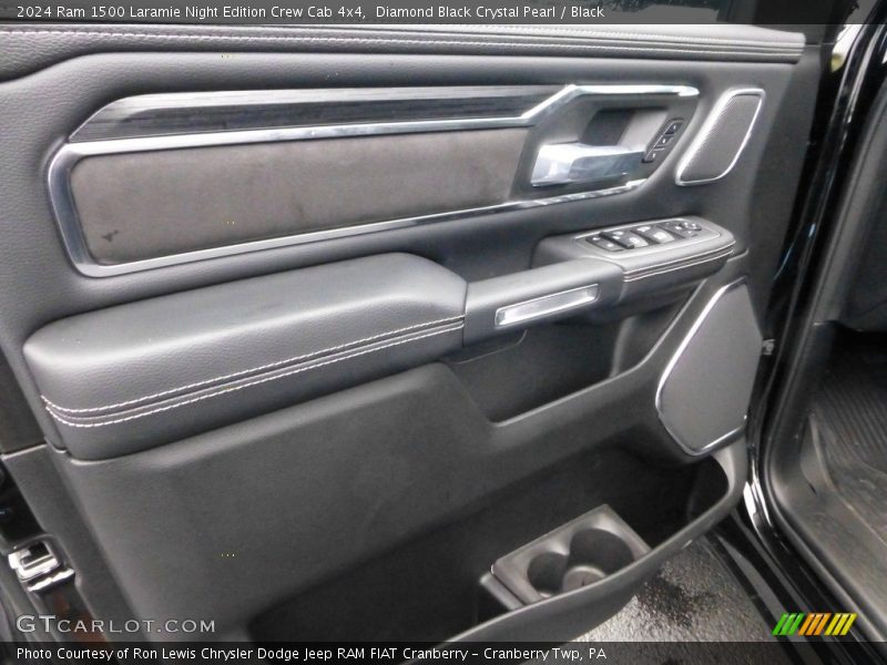 Diamond Black Crystal Pearl / Black 2024 Ram 1500 Laramie Night Edition Crew Cab 4x4