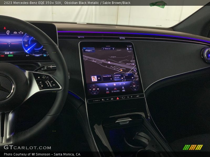 Obsidian Black Metallic / Sable Brown/Black 2023 Mercedes-Benz EQE 350+ SUV
