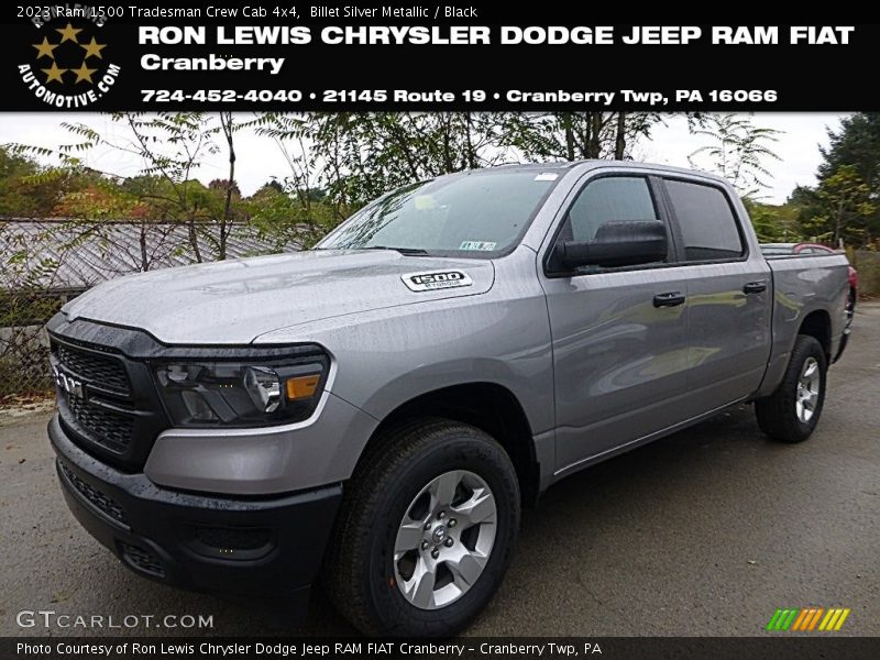 Billet Silver Metallic / Black 2023 Ram 1500 Tradesman Crew Cab 4x4
